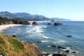 Ecola state park, Oregon coast & Pacific ocean. Royalty Free Stock Photo