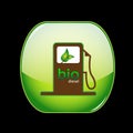 Ecologic gas pump sign Royalty Free Stock Photo