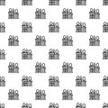 Ecologic house pattern seamless