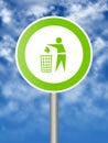 Ecologic sign Royalty Free Stock Photo