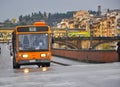 Ecologic transportation bus in Italy Royalty Free Stock Photo