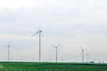 Ecological alternative power with windmill on the field