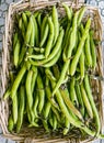 Ecological broad beans Royalty Free Stock Photo