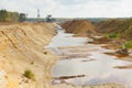 Ecological catastrophy in mud sand quarry
