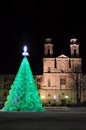 Ecological christmas tree in city hall