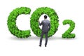 The ecological concept of greenhouse gas emissions Royalty Free Stock Photo