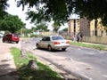 Ecological damage: trees in Puerto Ordaz city, Venezuela, are being cut down in the protests of this South American country. M