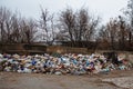 Ecological disaster. Illegal dump Royalty Free Stock Photo