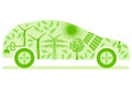 Ecological Electric Car Royalty Free Stock Photo