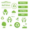 Ecological elements symbols and signs