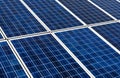 Ecological energy renewable solar panel plant Royalty Free Stock Photo