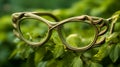 Ecological Eyewear In Recycling Material. Positive Vibes, Eco Style. Generative AI Royalty Free Stock Photo