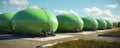 Ecological Fuel Storage Features Green Biodiesel Tanks Royalty Free Stock Photo
