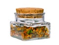 Ecological herbal tea calendula Royalty Free Stock Photo