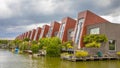 Ecological houses with hanging vertical gardens