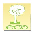 Ecological icon Royalty Free Stock Photo