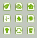 Ecological icon sticks Royalty Free Stock Photo