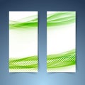 Ecological modern abstract swoosh banner