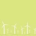 Ecological modern windmills horizontal seamless