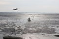 It is a tidal flat on the west coast of korea Royalty Free Stock Photo