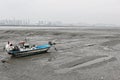 It is a tidal flat on the west coast of korea Royalty Free Stock Photo