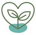 Ecological plant, icon