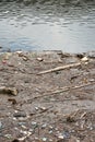 Ecological pollution of water bodies Royalty Free Stock Photo