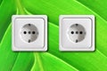 Ecological power outlet Royalty Free Stock Photo