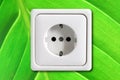 Ecological power outlet Royalty Free Stock Photo