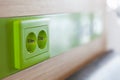 Ecological power outlet Royalty Free Stock Photo