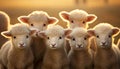 Ecological rams at domestic farm large rams with lambs at factory in super high quality