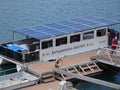 Ecological solar boat in the natural park of Cazorla