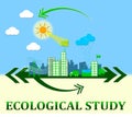 Ecological Study Showing Eco Learning 3d Illustration