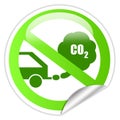 Ecological transport sticker Royalty Free Stock Photo