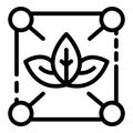 Ecologist scheme icon, outline style