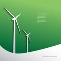Ecology background eps10 vector design with wind