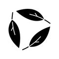 Ecology black glyph icon