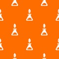 Ecology chemical test tube pattern vector orange