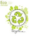 Ecology concept. Environmentally friendly world Royalty Free Stock Photo