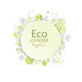 Ecology concept. Environmentally friendly world