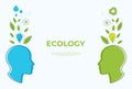 Ecology concept vector illustration. Vector background.