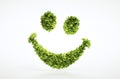 Ecology 3d render smile face sign