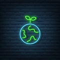 Ecology Earth Neon Sign