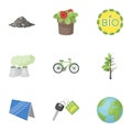 The ecology of the earth, the problems of ecology, ways to combat the ravages.Bio and Ecology icon in set collection on