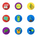 The ecology of the earth, the problems of ecology, ways to combat the ravages.Bio and Ecology icon in set collection on