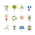 Ecology, energy and nature icons