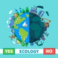 Ecology. Environmental protection Royalty Free Stock Photo