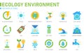 Ecology Environment Flat icon