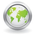 Ecology globe buttons Royalty Free Stock Photo