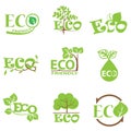 Ecology green icon set 5